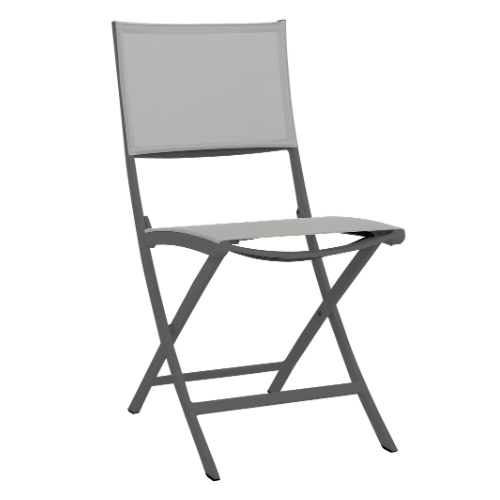 chaise pliante AMAKA gris espace