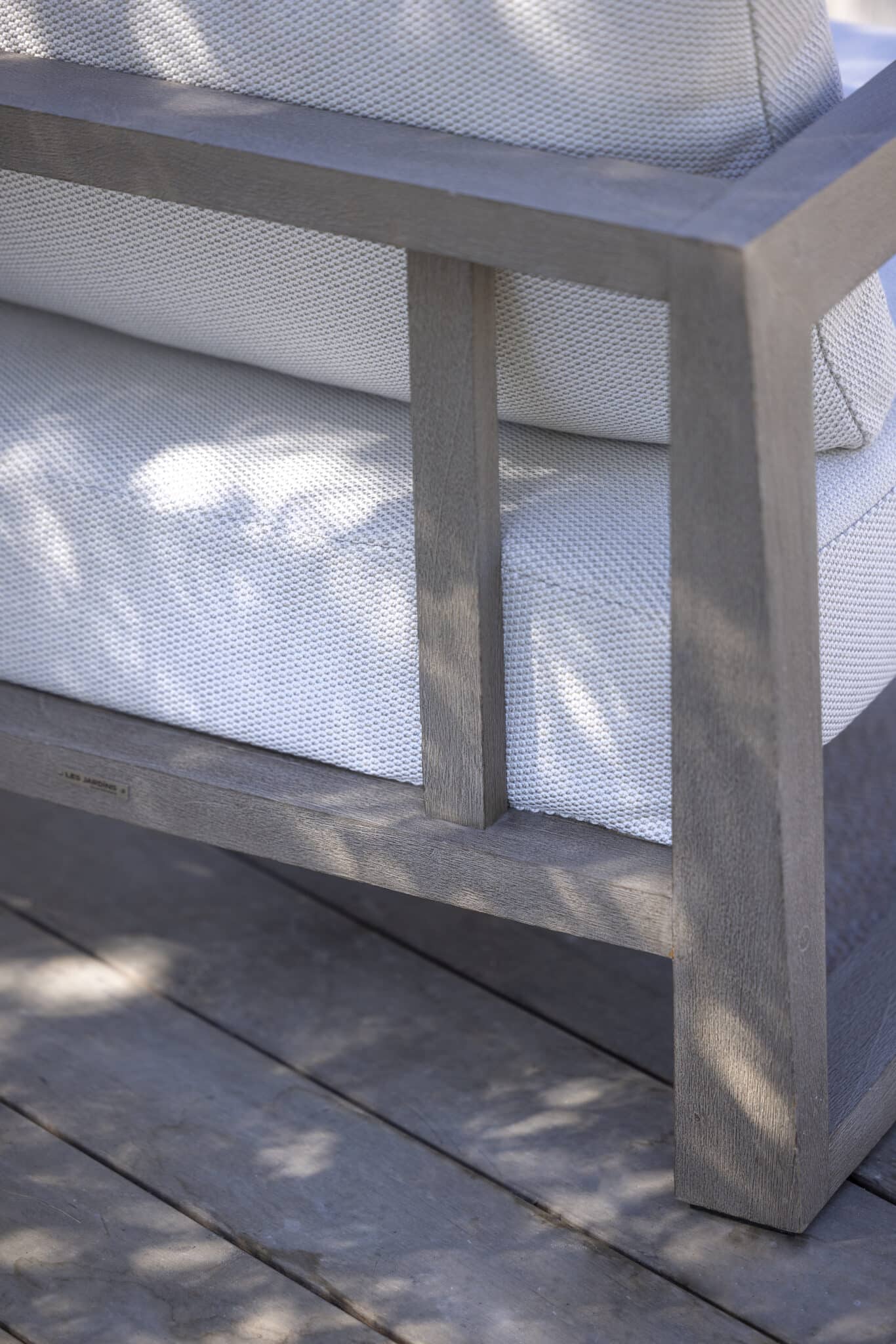 Fauteuil club SKAAL – Teck Duratek® Sunbrella® Lopi marbre – Image 4