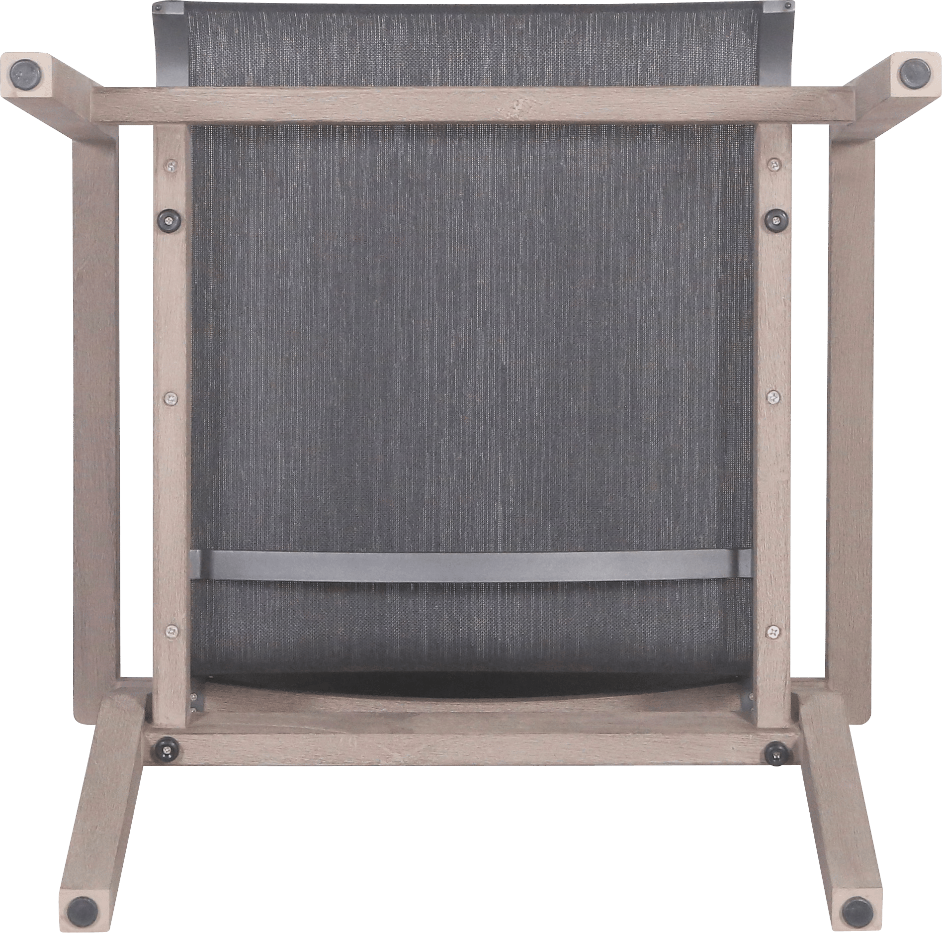 Fauteuil bas empilable COPENHAGUE – Toile tissée graphite – Image 4