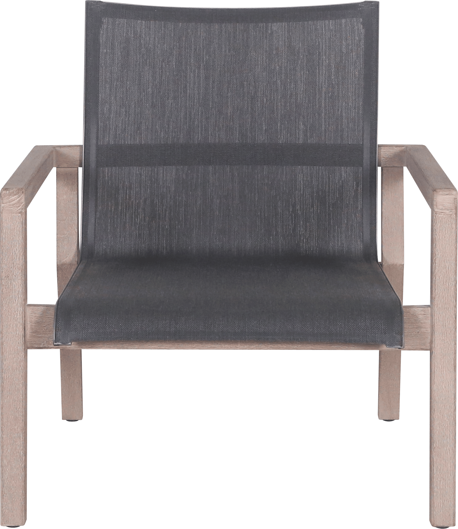 Fauteuil bas empilable COPENHAGUE – Toile tissée graphite – Image 6