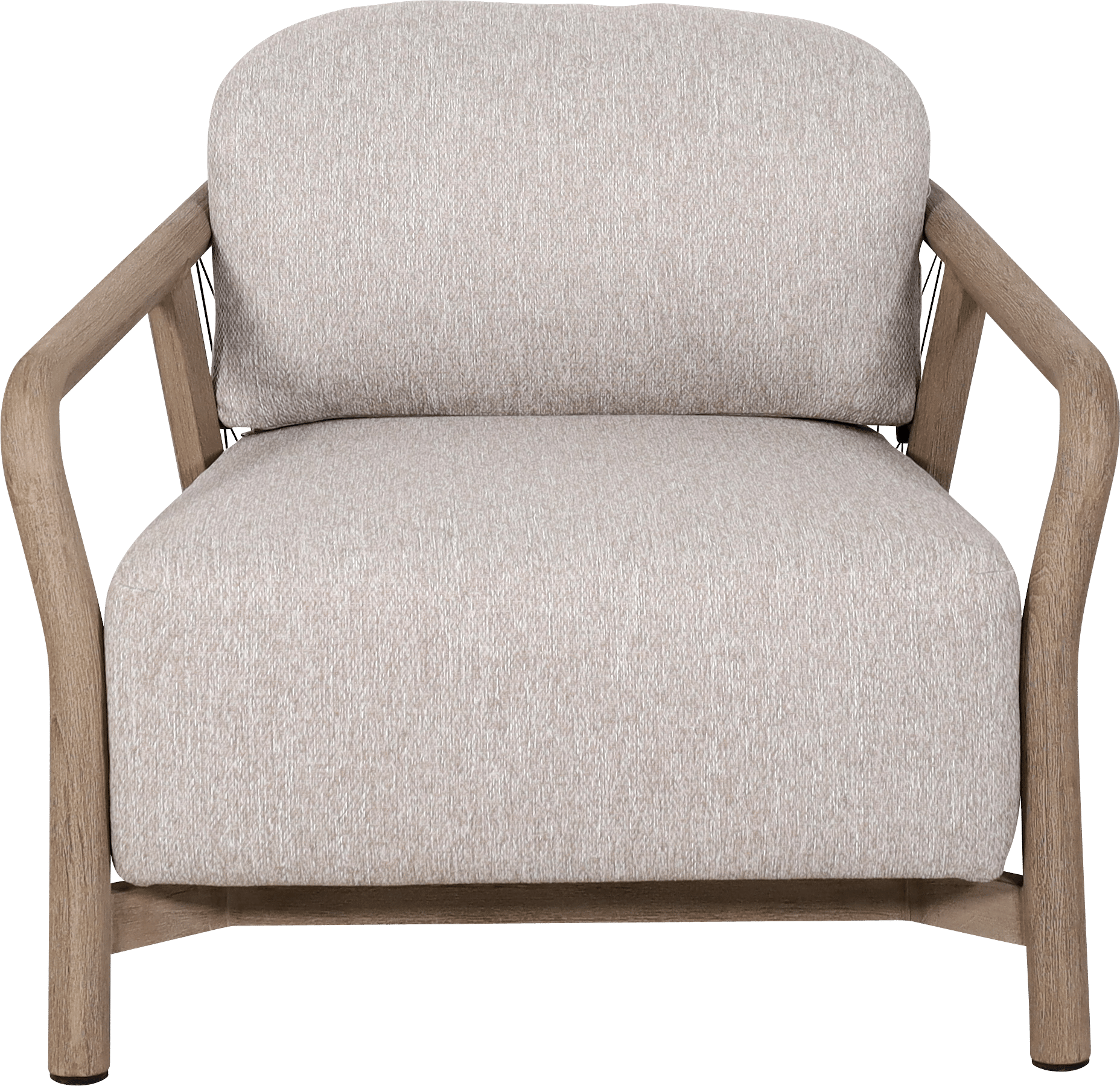 Fauteuil jardin Chester club – Taupe chiné – Image 12