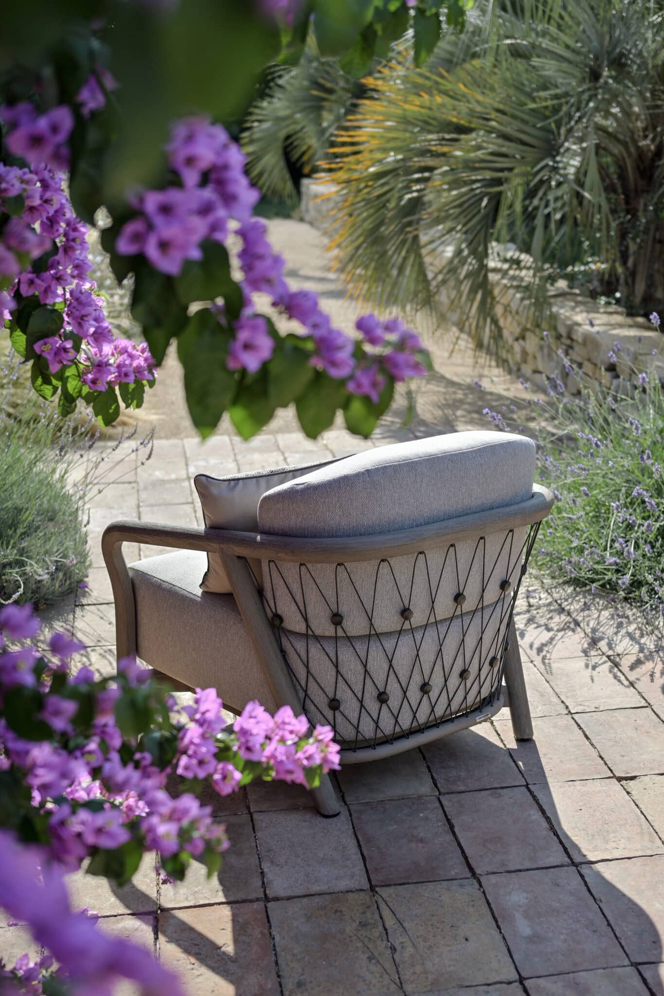 Fauteuil jardin Chester club – Taupe chiné – Image 6