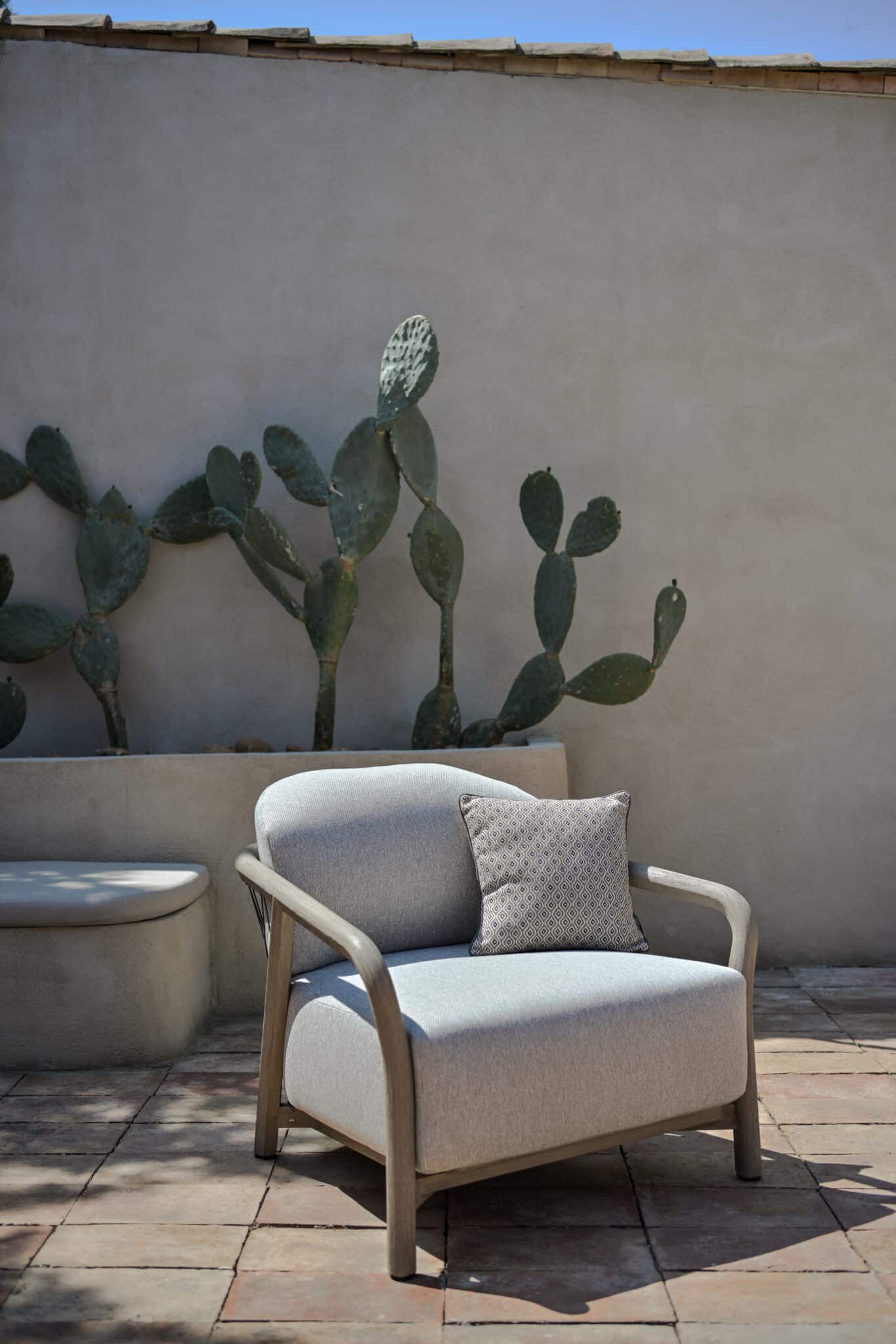 Fauteuil jardin Chester club – Taupe chiné – Image 10