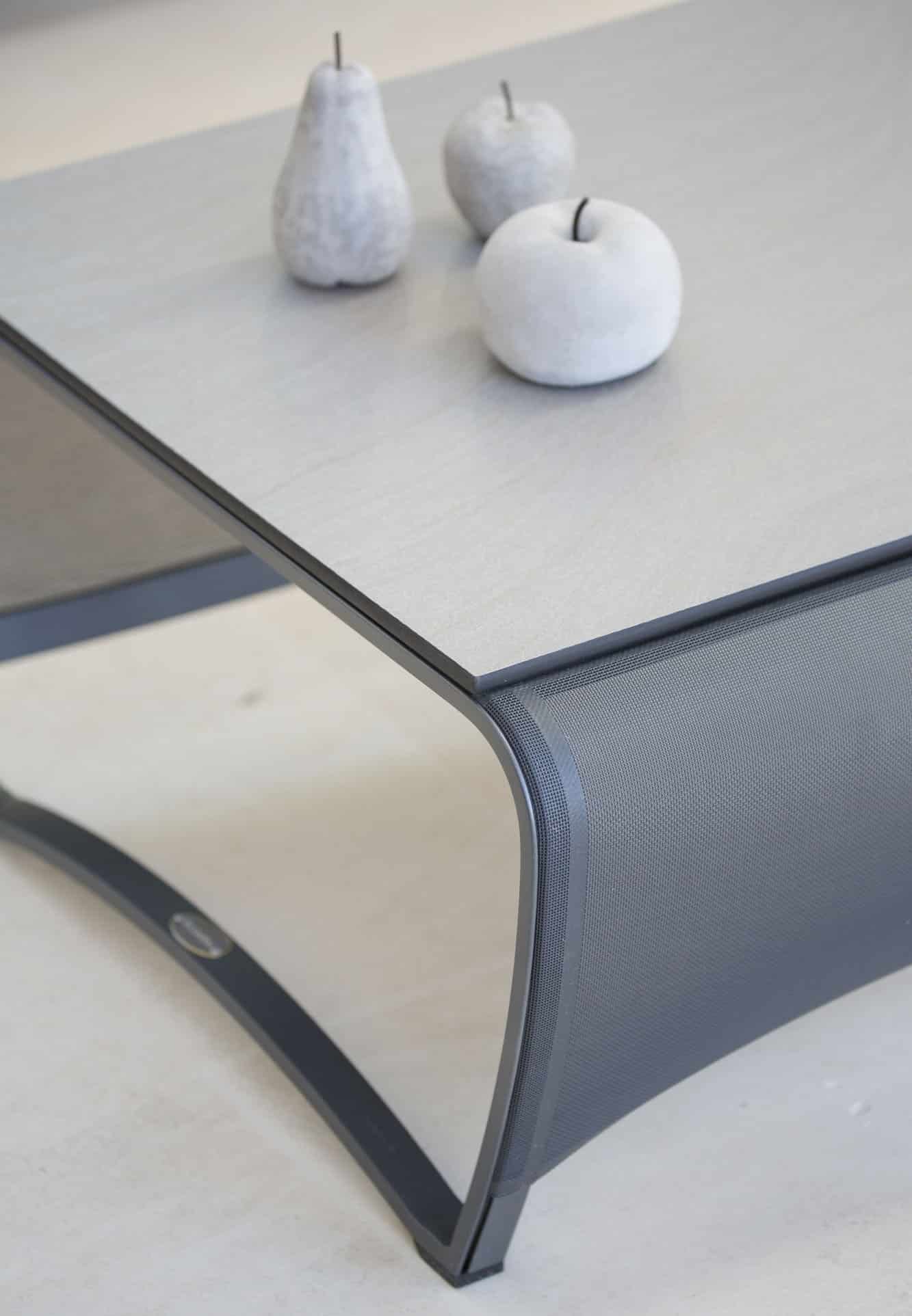 Table basse JET STREAM – HPL céramique gris – Image 4