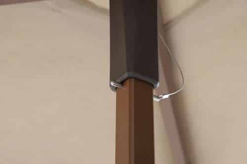 Parasol carré SKAAL – corten cappucino – Image 2