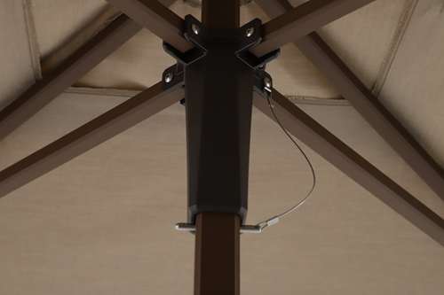 Parasol carré SKAAL – corten cappucino – Image 10