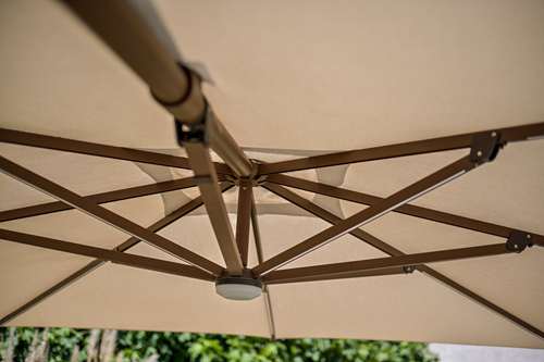 Parasol excentré LED – corten cappucino – Image 5
