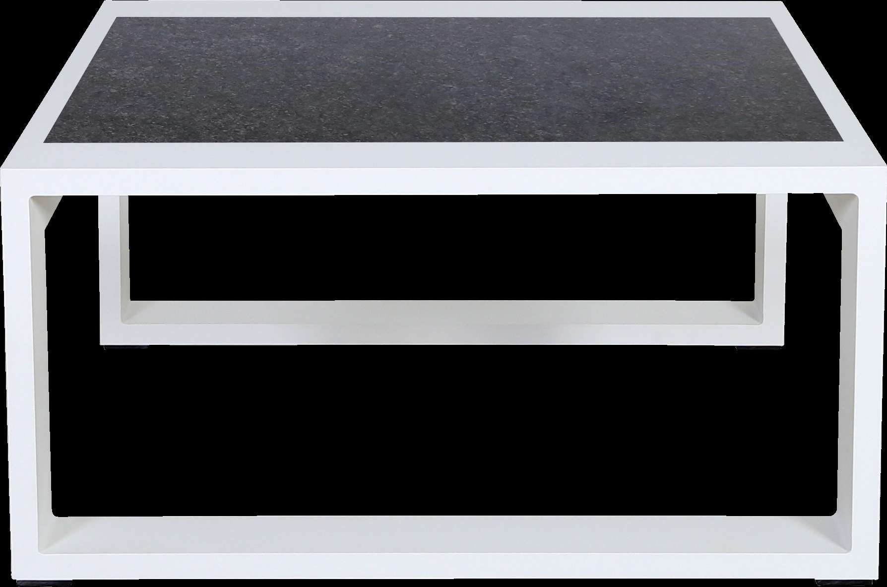Table basse céramique M RANCHO – blanc béton ciré – Image 2