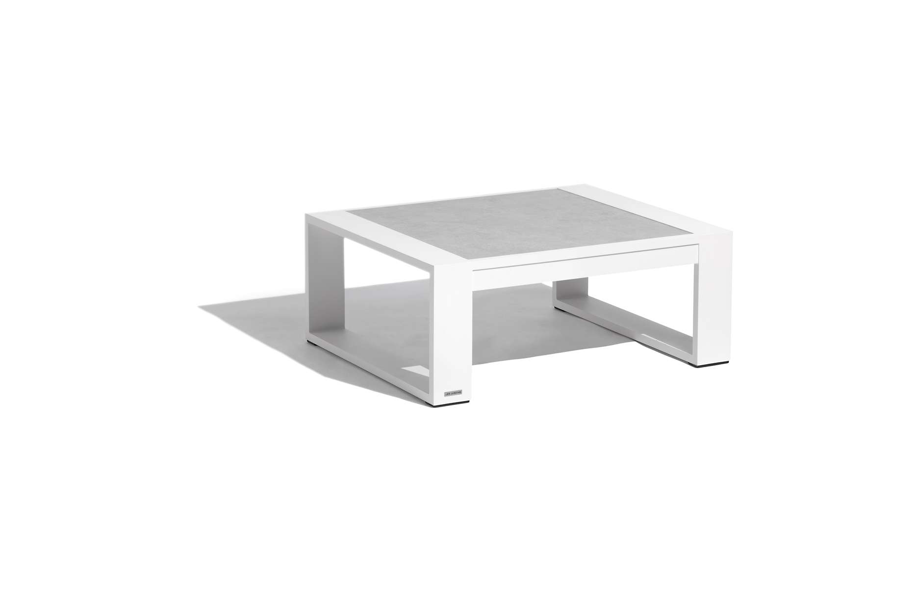 Table basse céramique M RANCHO – blanc béton ciré – Image 3