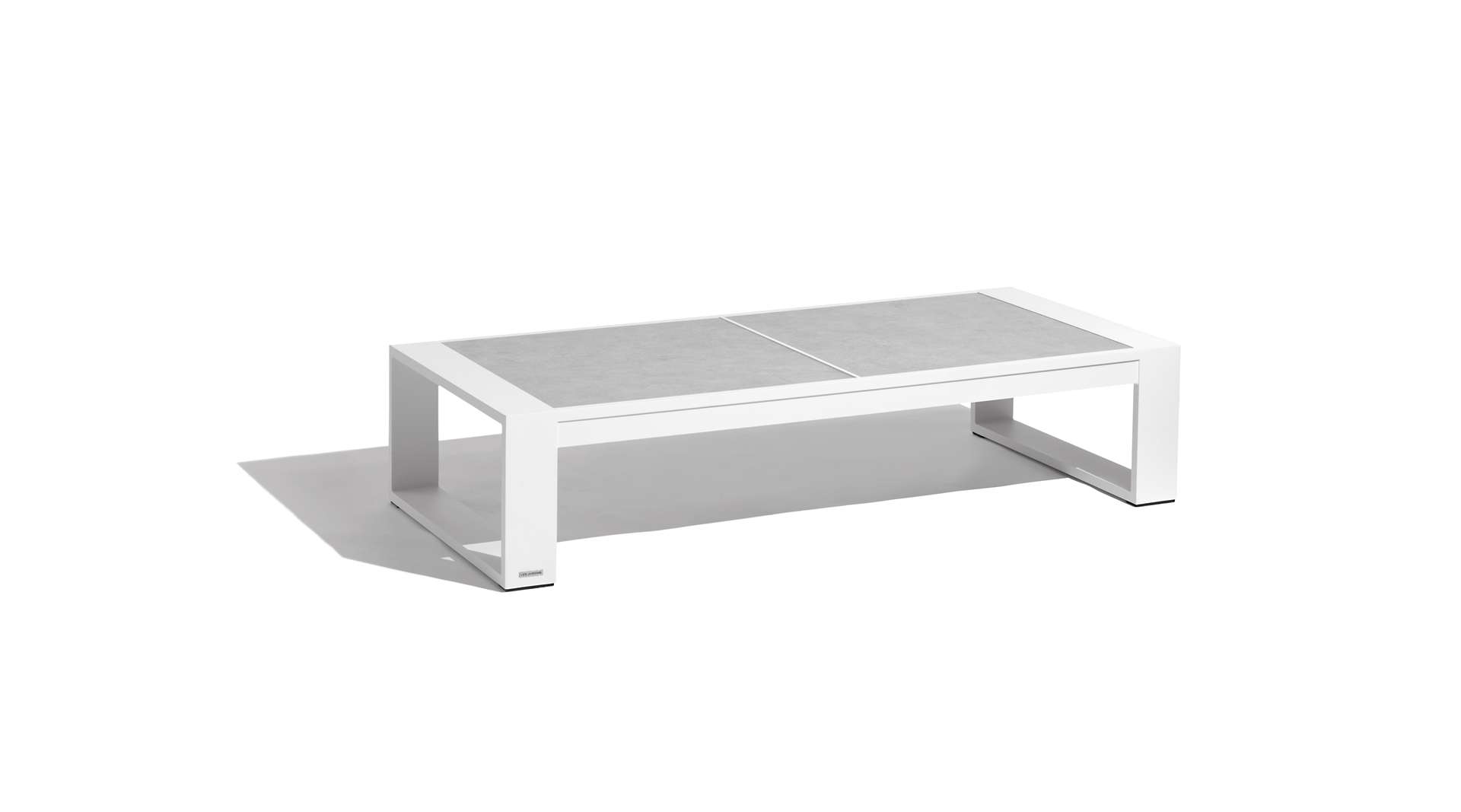 Table basse céramique XL RANCHO – blanc béton ciré – Image 10