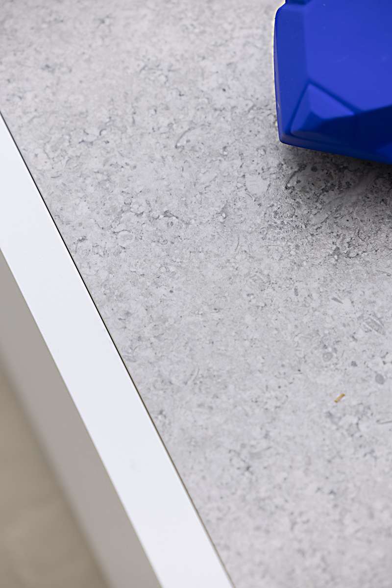 Table basse céramique L RANCHO – blanc gris clair – Image 10