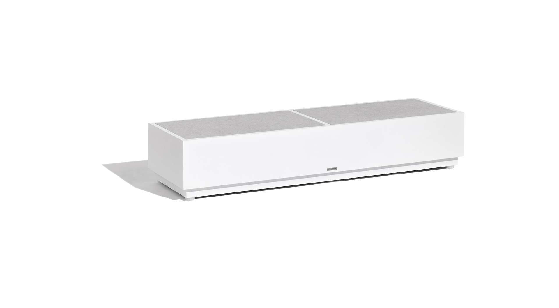 Table basse céramique L RANCHO – blanc gris clair – Image 3