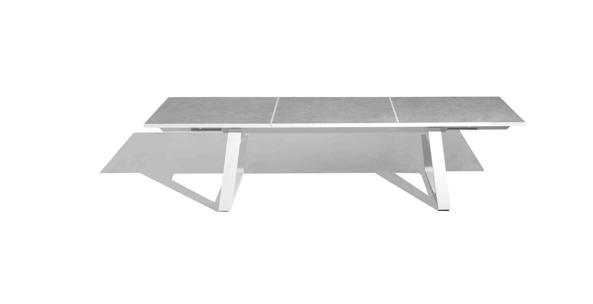 Table extensible céramique RANCHO – blanc béton ciré – Image 10