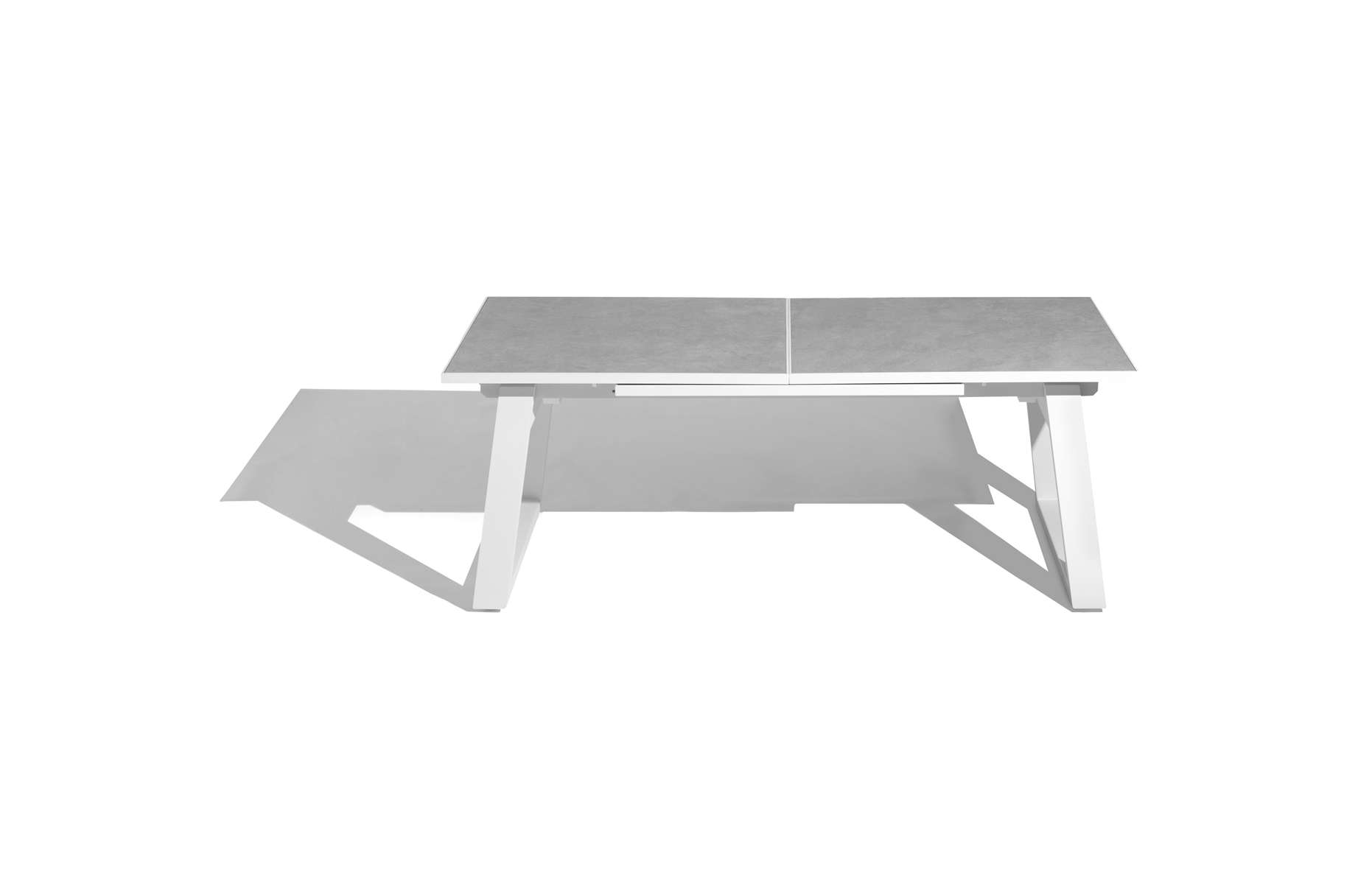 Table extensible céramique RANCHO – blanc béton ciré – Image 11