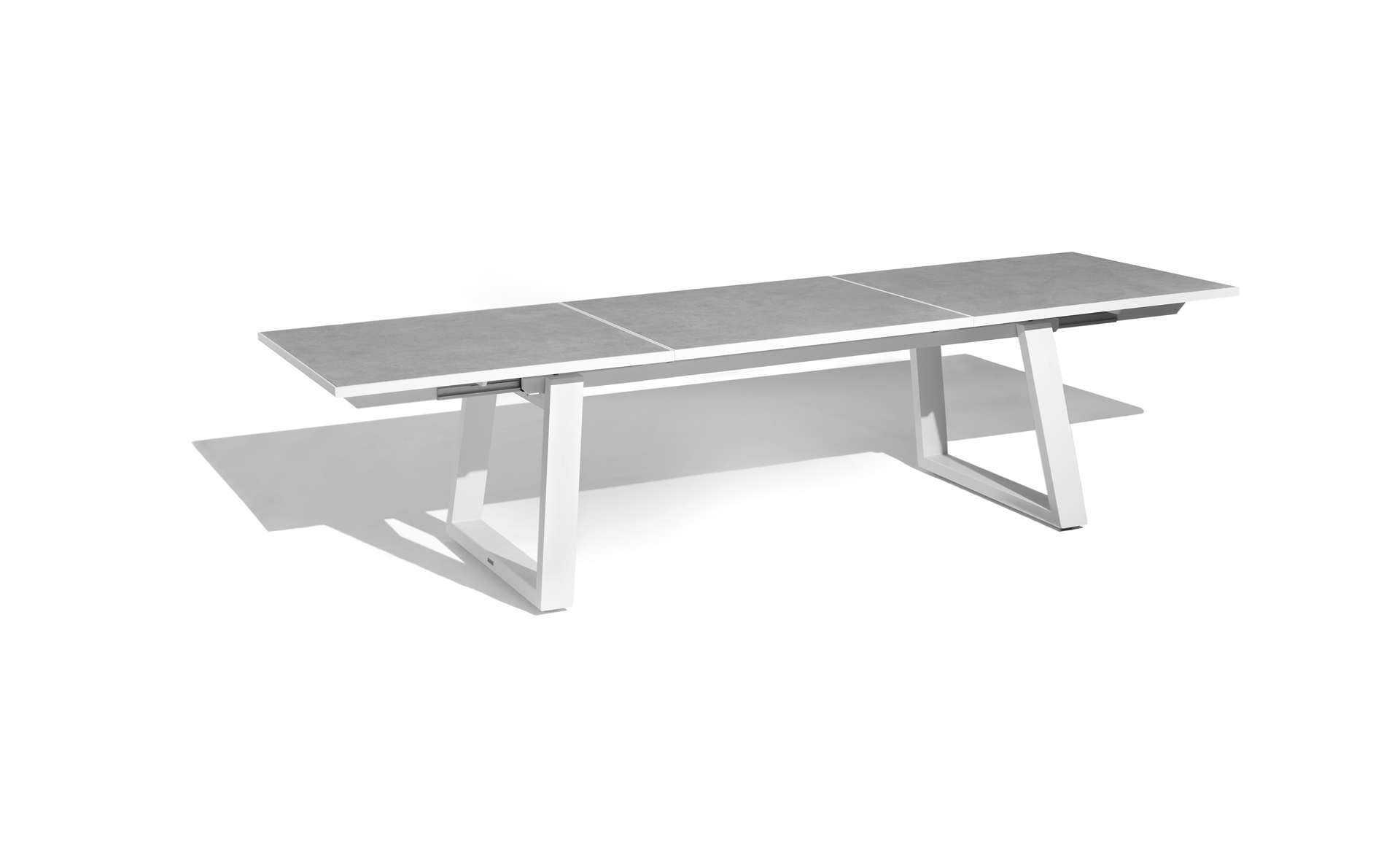 Table extensible céramique RANCHO – blanc béton ciré – Image 7