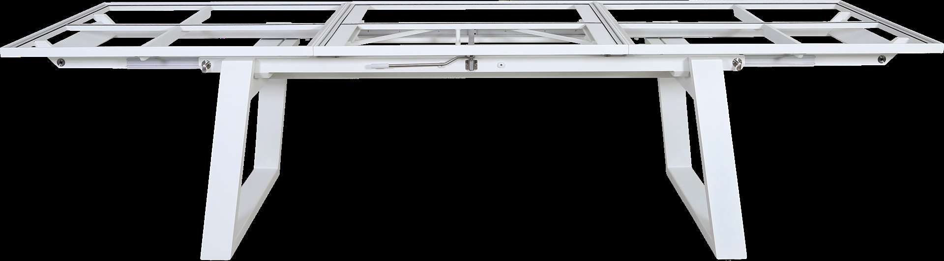 Table extensible céramique RANCHO – blanc béton ciré – Image 9
