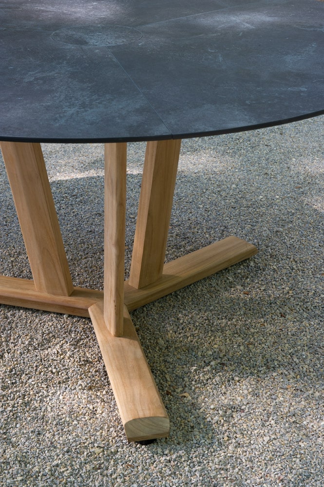 Table ronde HPL TEKURA – ardoise – Image 3