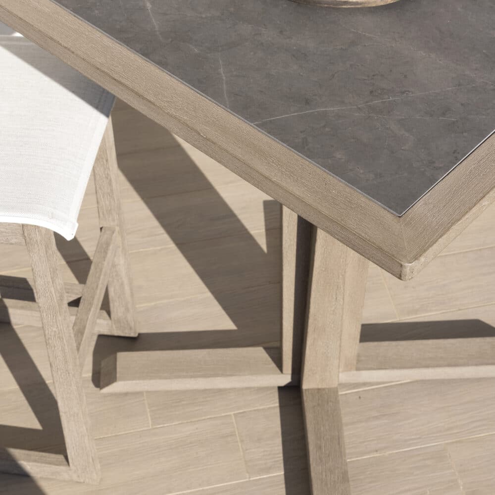 Plateau céramique BASTINGAGE 75x75 – noir marbre