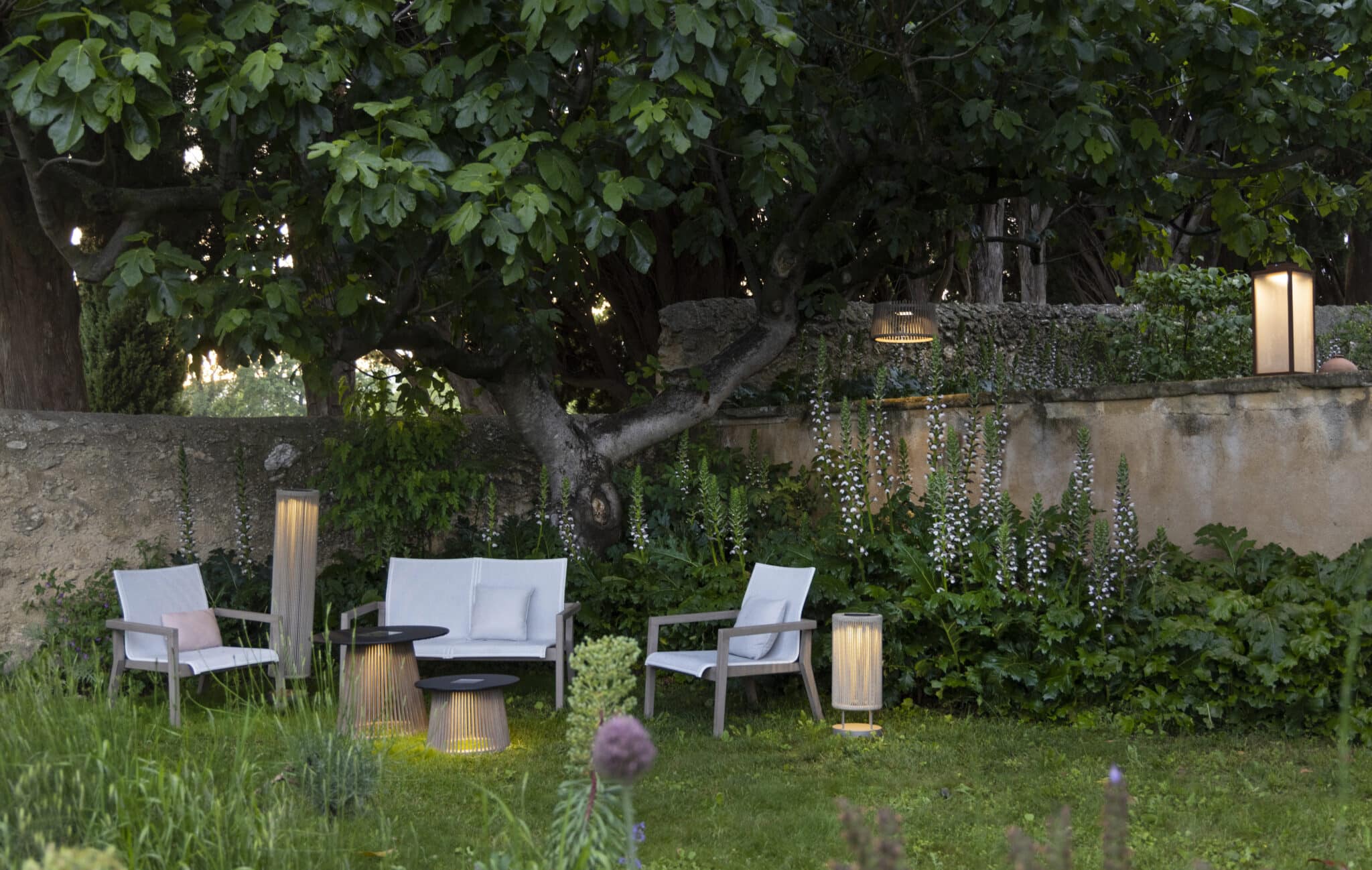 Canapé bas empilable 2 places COPENHAGUE – Batyline Eden blanc chiné – Image 6