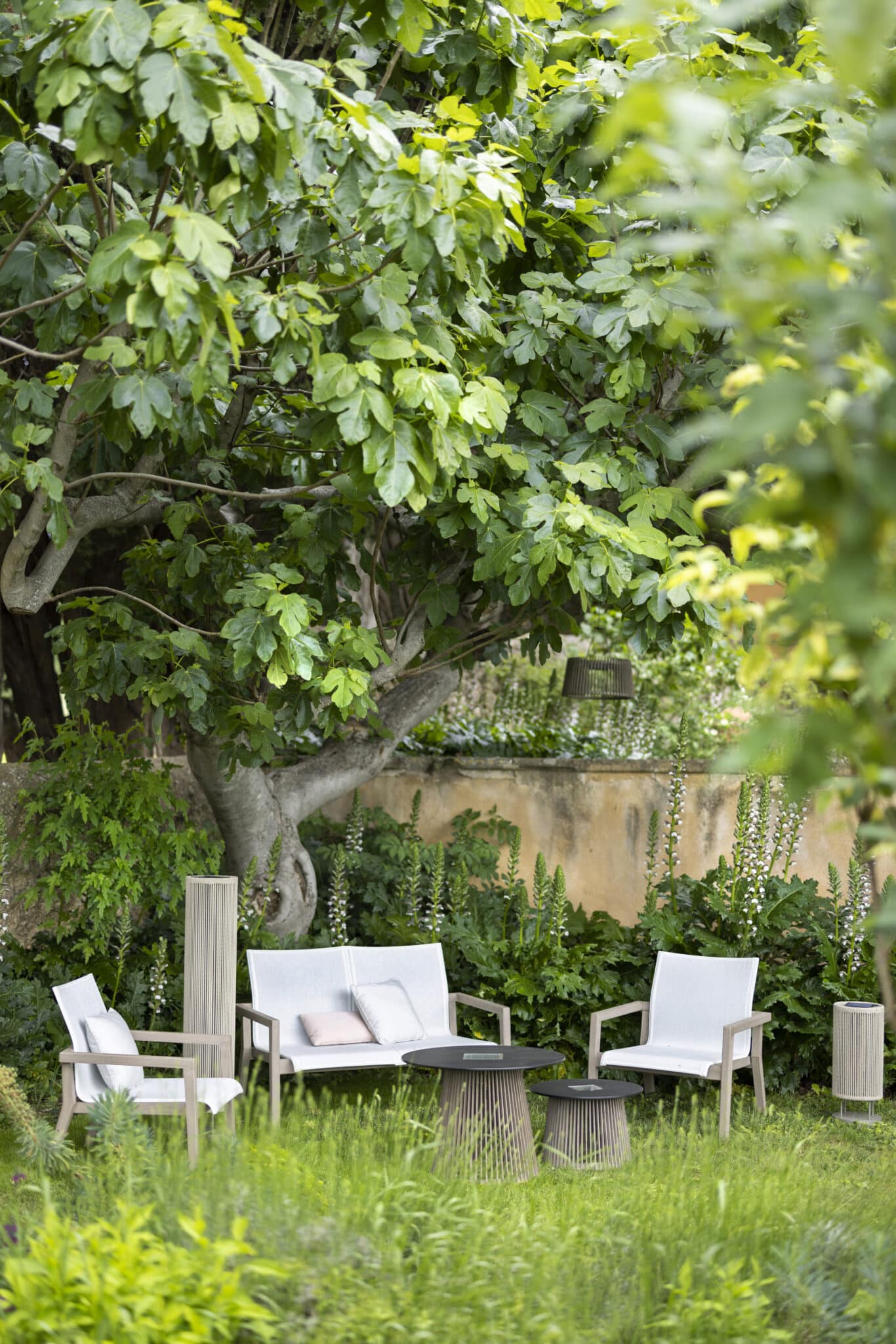 Canapé bas empilable 2 places COPENHAGUE – Batyline Eden blanc chiné – Image 5