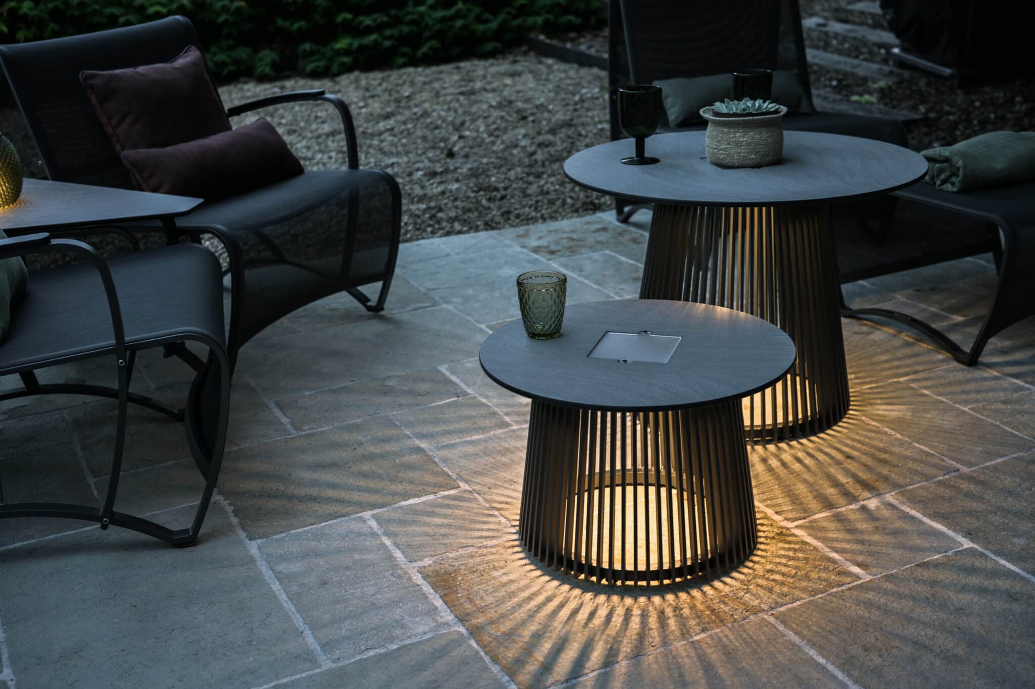 Table basse HALO – Gris espace Ø70 cm – Image 5