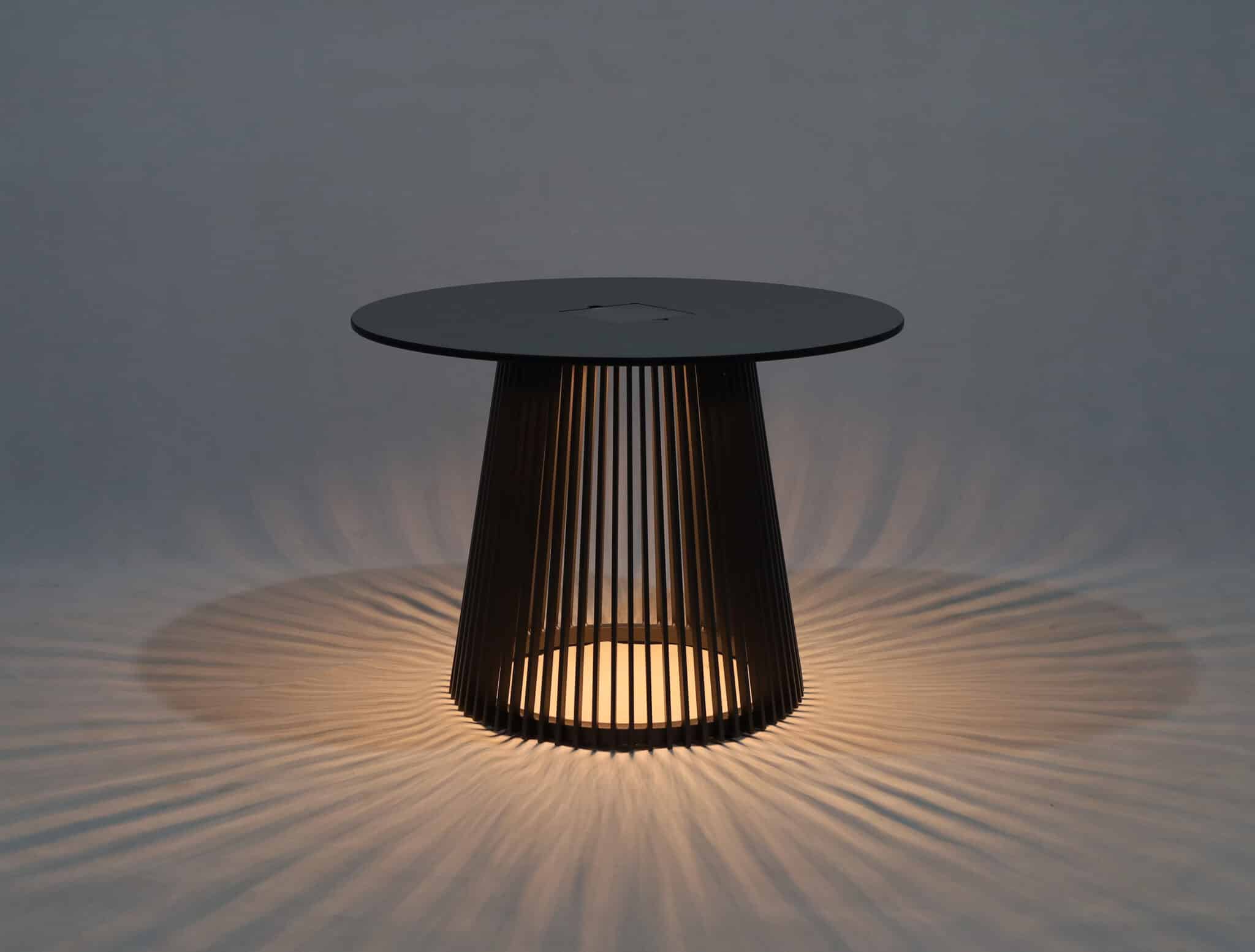 Table basse HALO – Gris espace Ø70 cm – Image 7