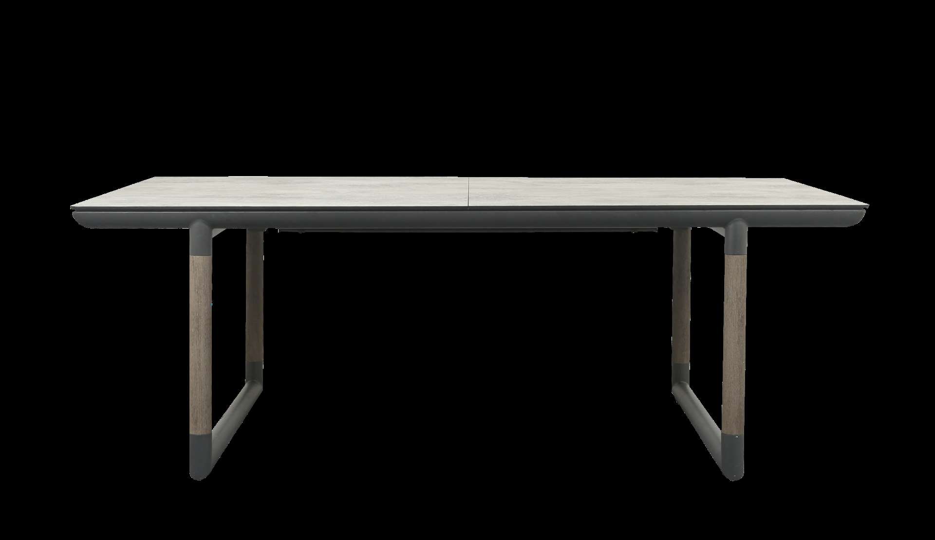 Table extensible BASTINGAGE – béton ciré gris espace – Image 2