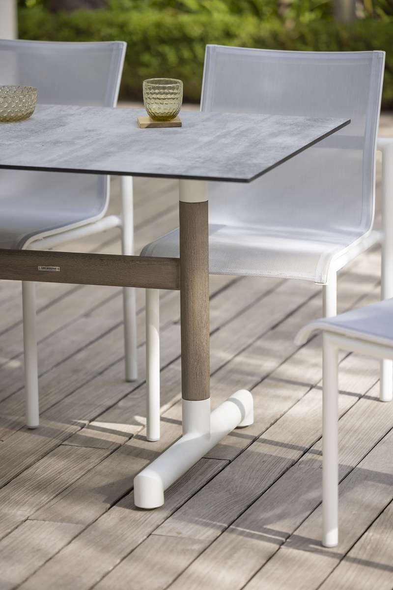 Pied table BASTINGAGE double bistro – blanc – Image 4