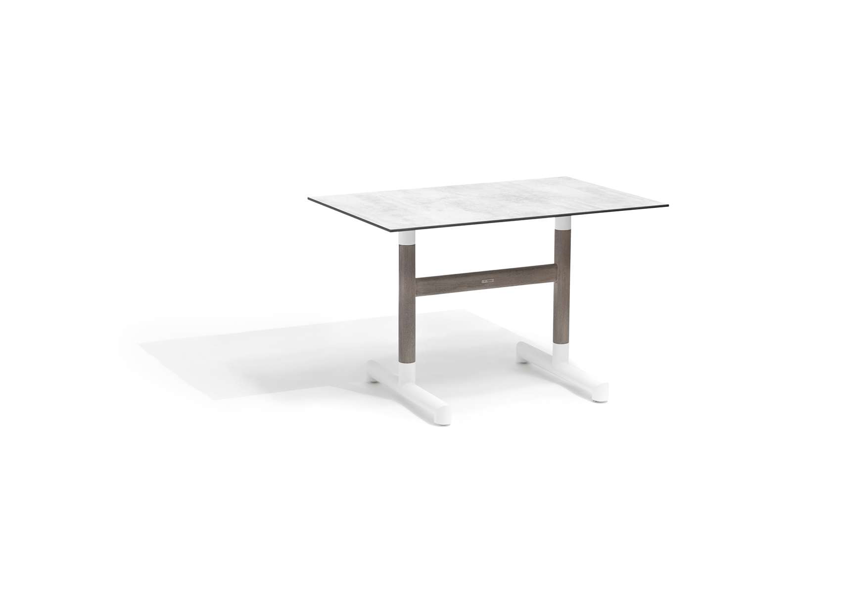 Pied table BASTINGAGE double bistro – blanc – Image 5