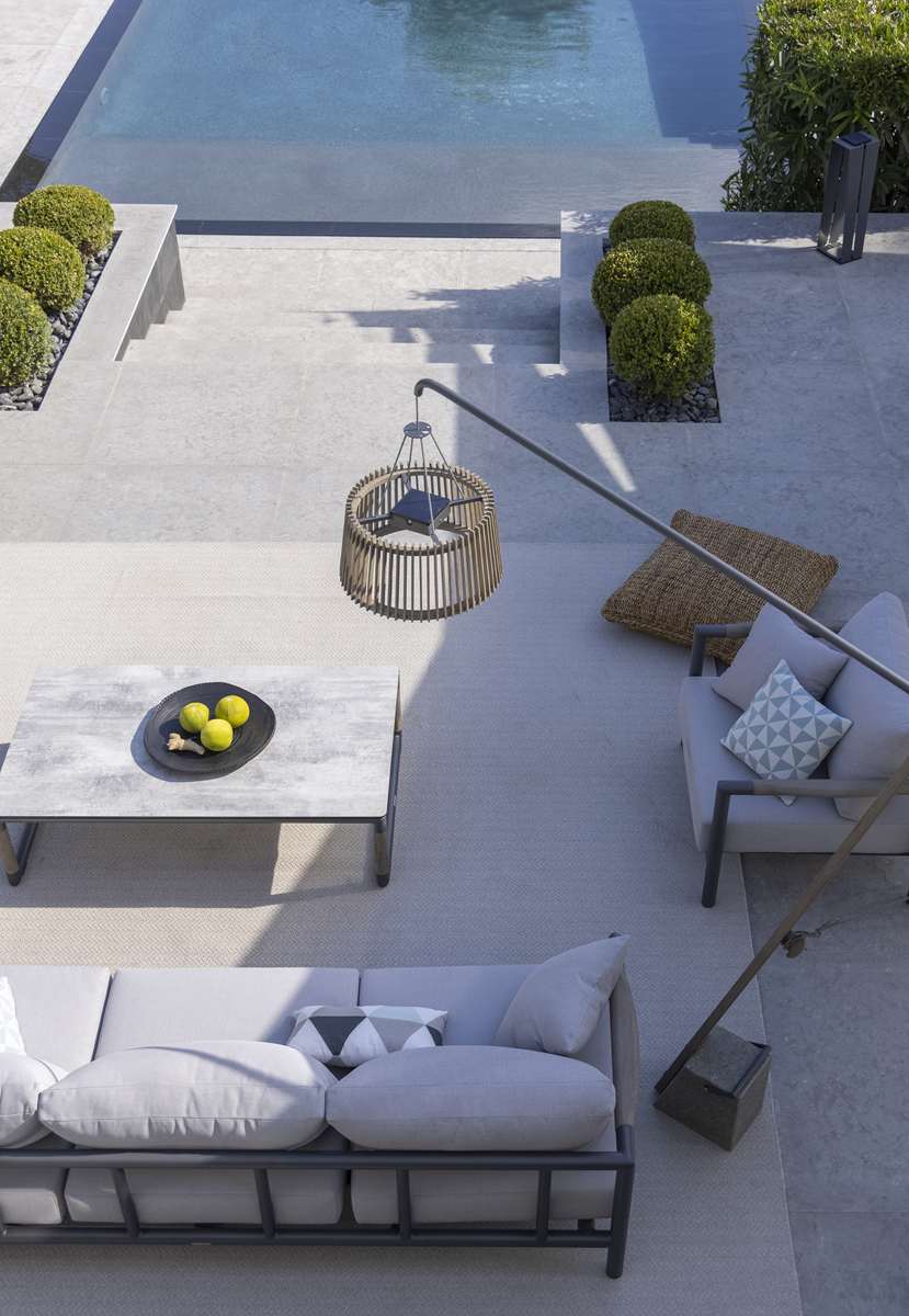 Table basse HPL XL BASTINGAGE – gris espace béton ciré – Image 3