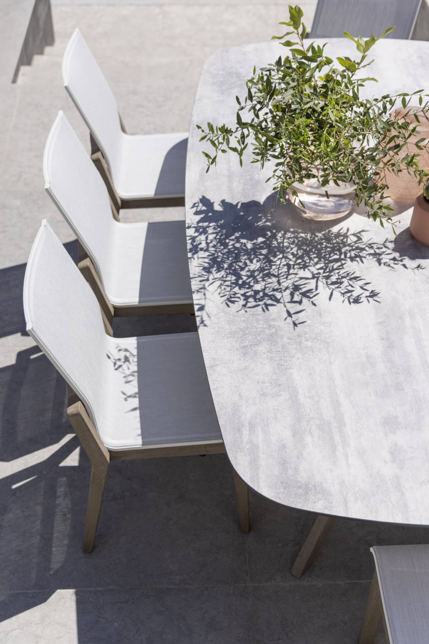 Table fixe SELVA – HPL béton ciré – Image 2