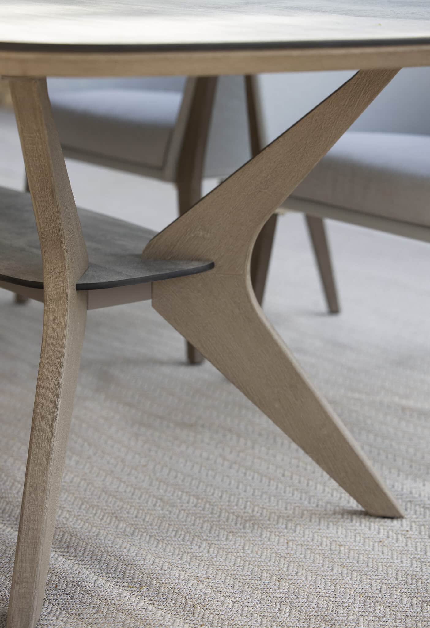 Table fixe SELVA – HPL béton ciré – Image 6