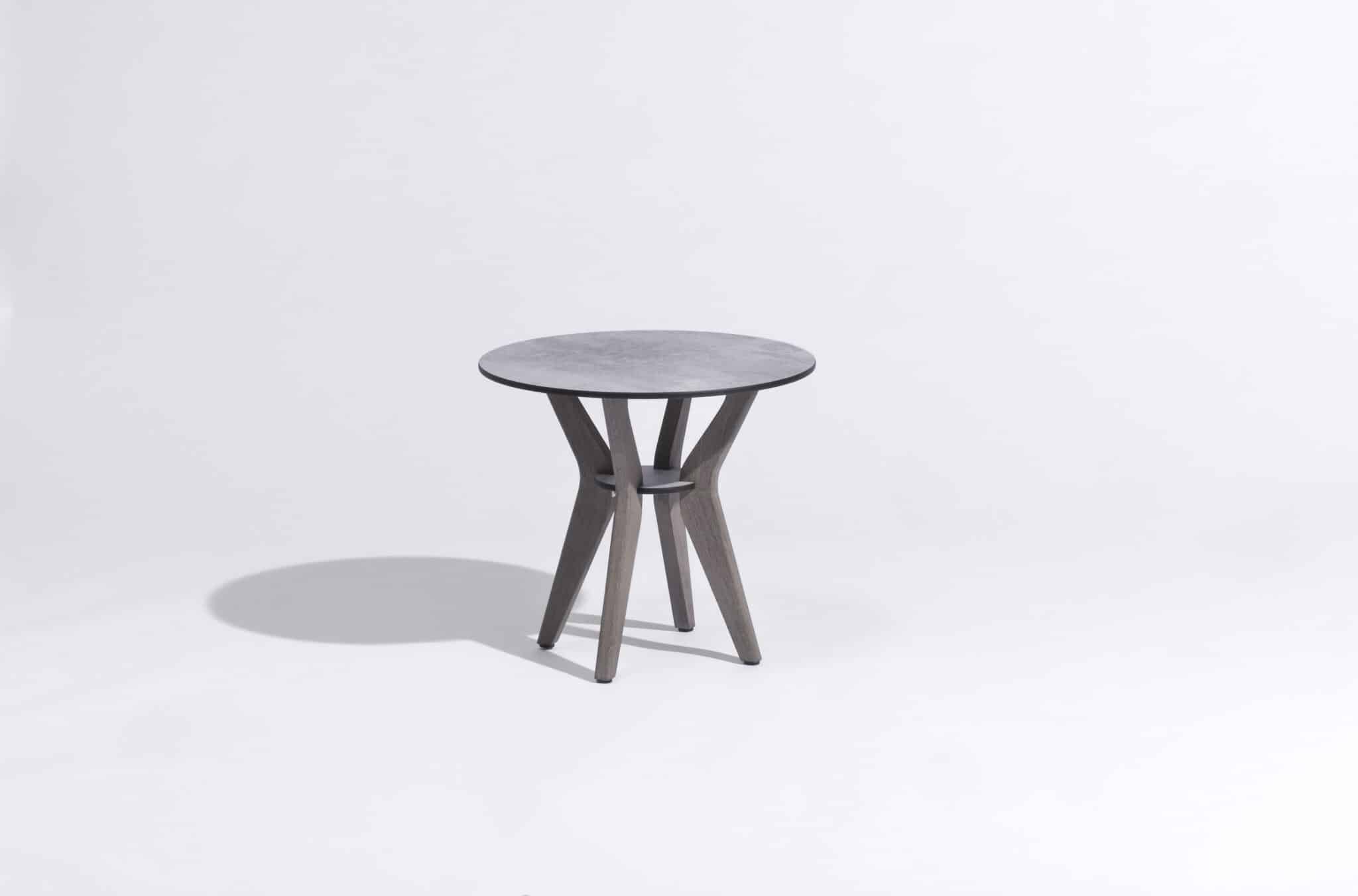 Table basse SELVA Ø50 – HPL béton ciré – Image 4