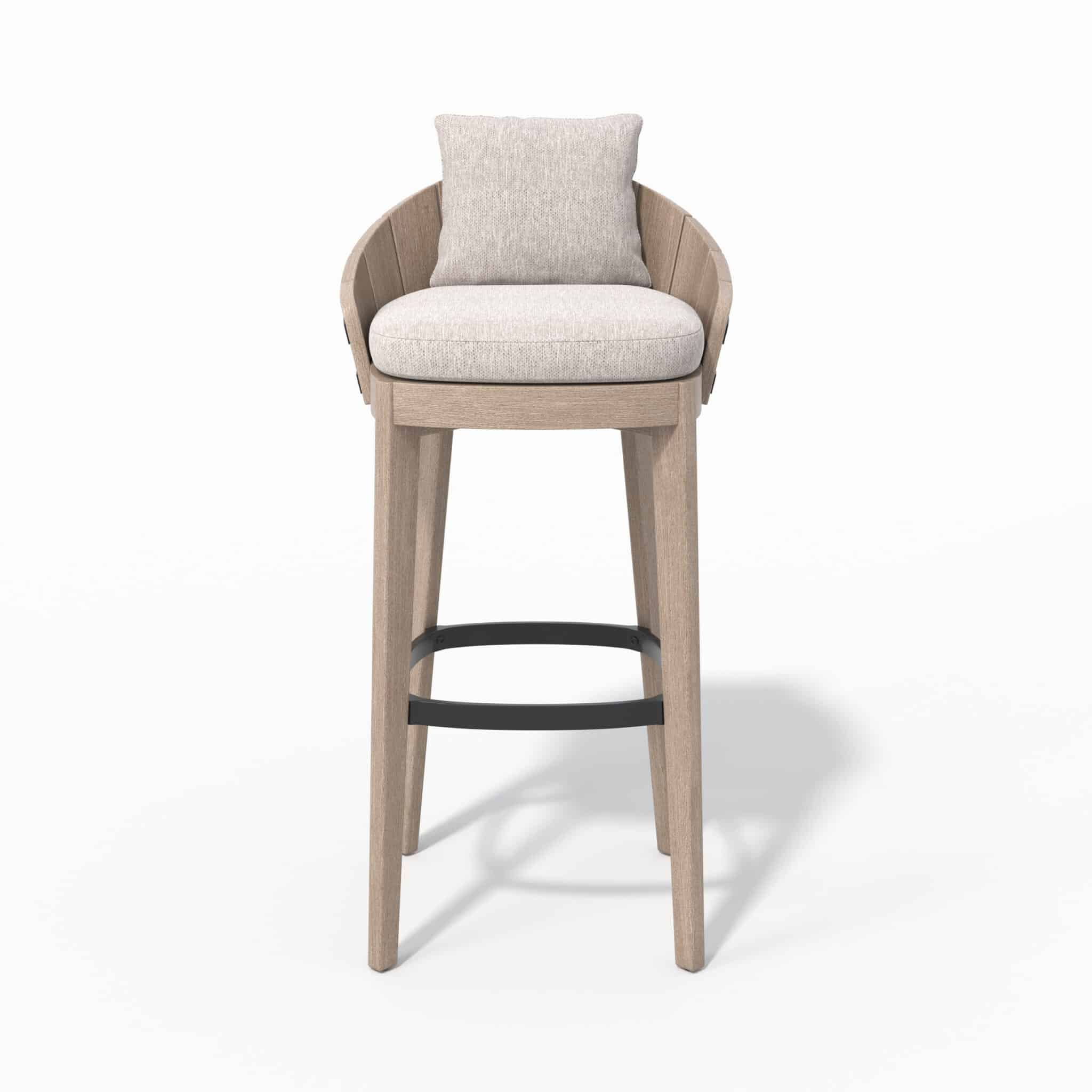 Tabouret BARREL – Ateja Bay gris chiné – Image 2