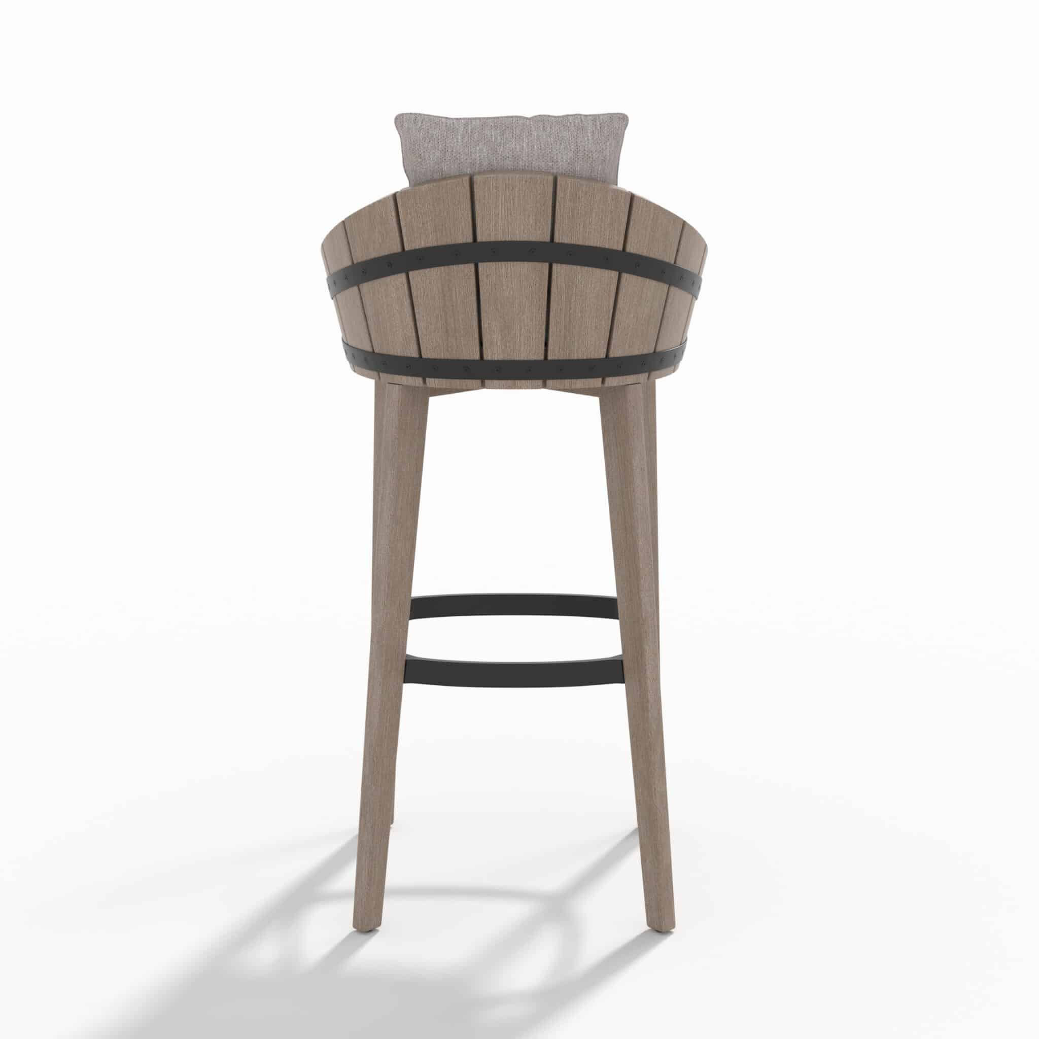 Tabouret BARREL – Ateja Bay gris chiné – Image 5