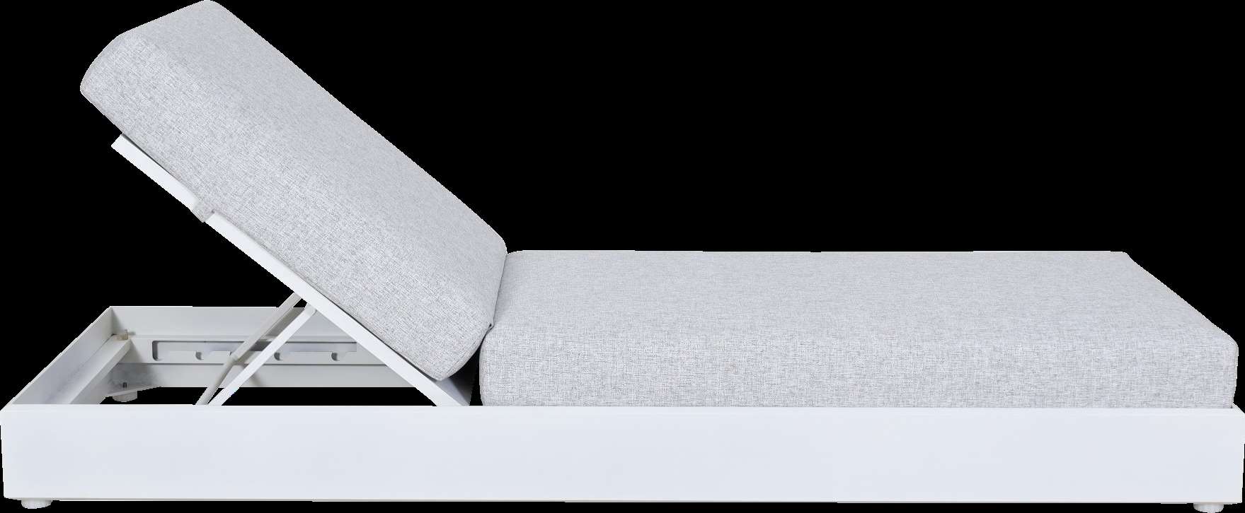 Lit simple de jardin RANCHO – blanc gris chiné – Image 21