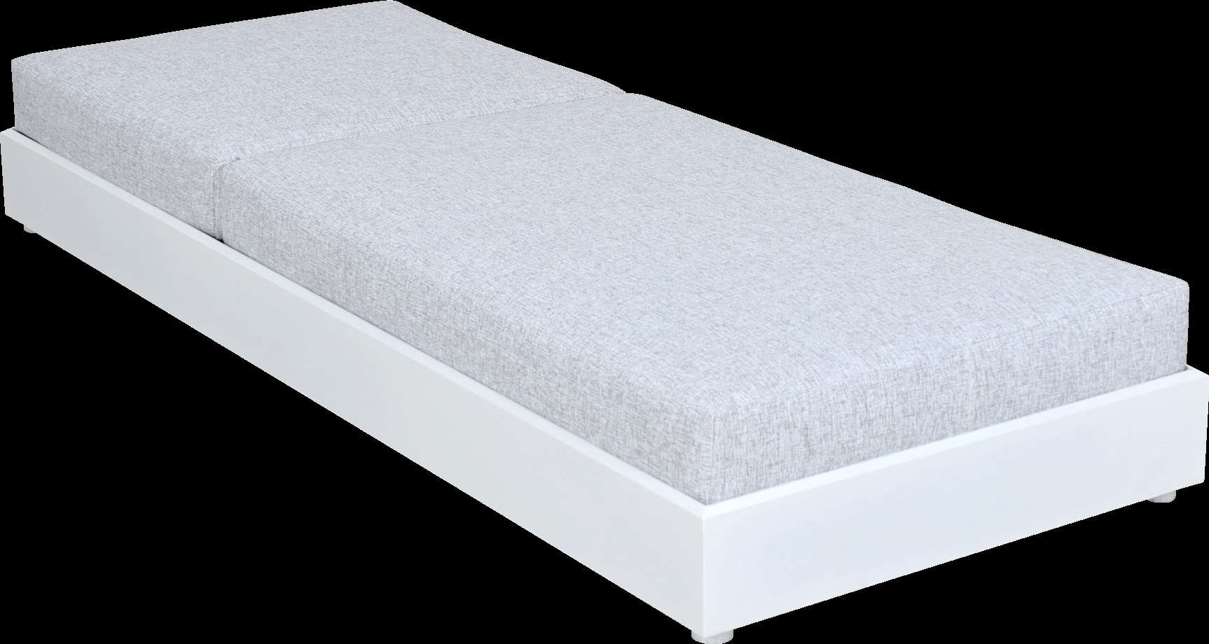 Lit simple de jardin RANCHO – blanc gris chiné – Image 2