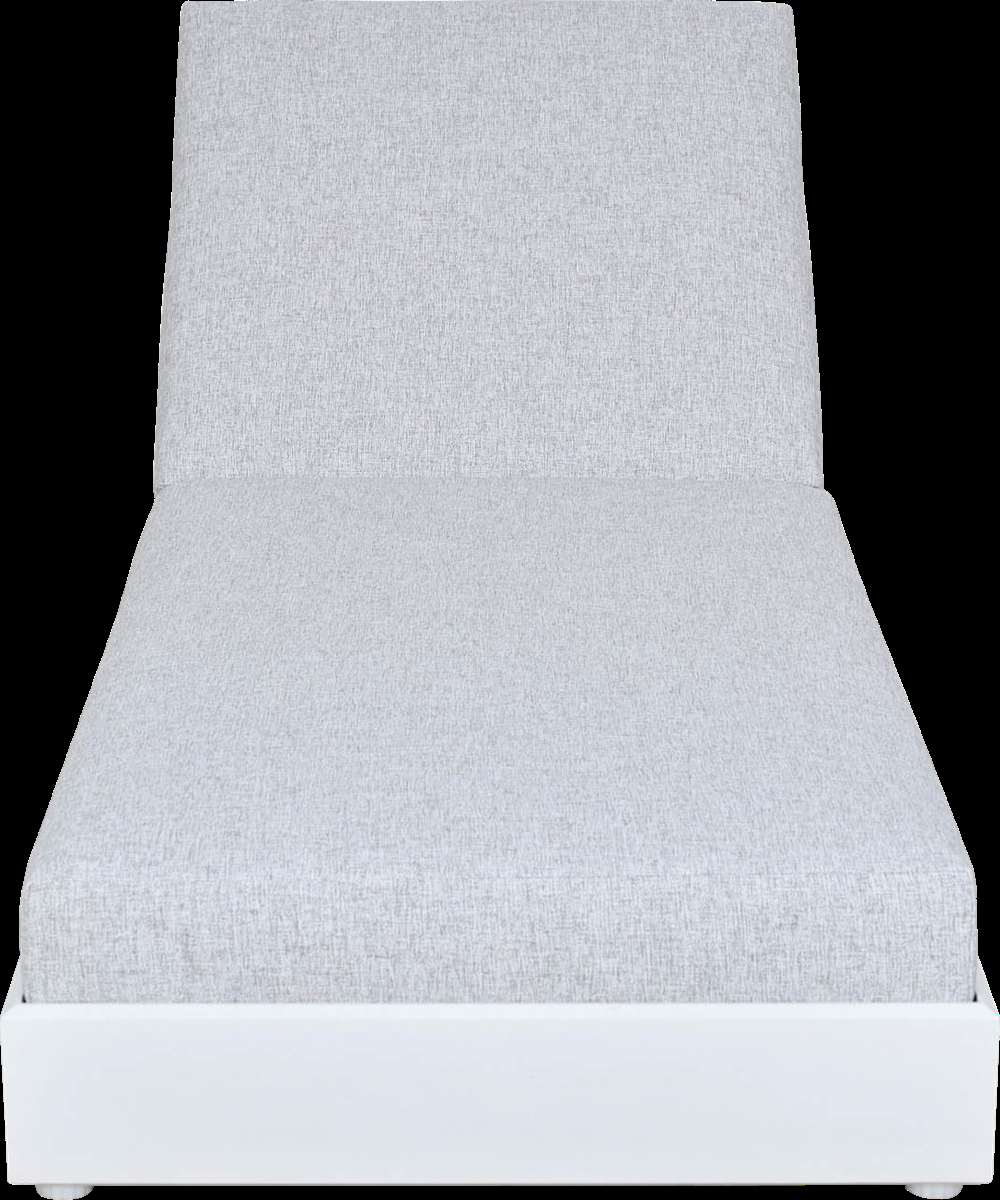 Lit simple de jardin RANCHO – blanc gris chiné – Image 3