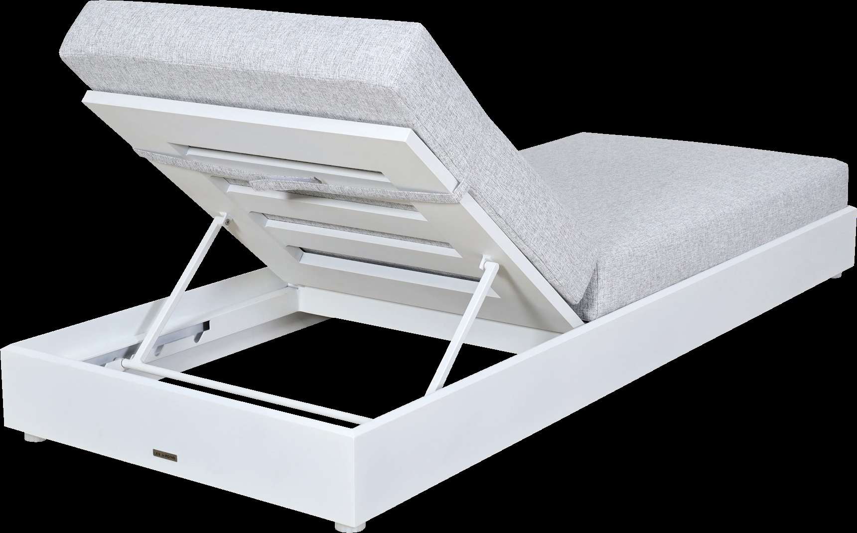 Lit simple de jardin RANCHO – blanc gris chiné – Image 4