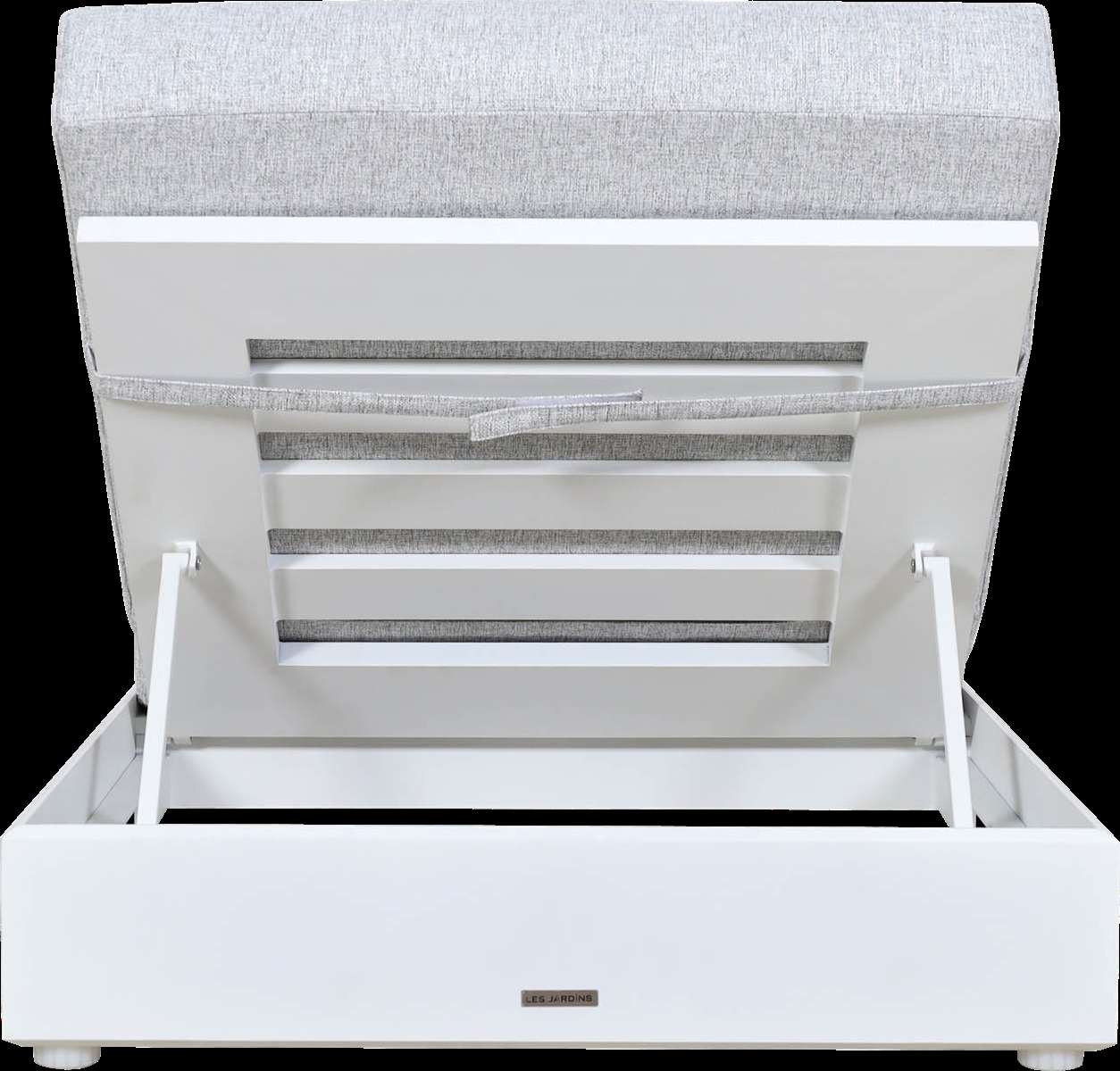 Lit simple de jardin RANCHO – blanc gris chiné – Image 5
