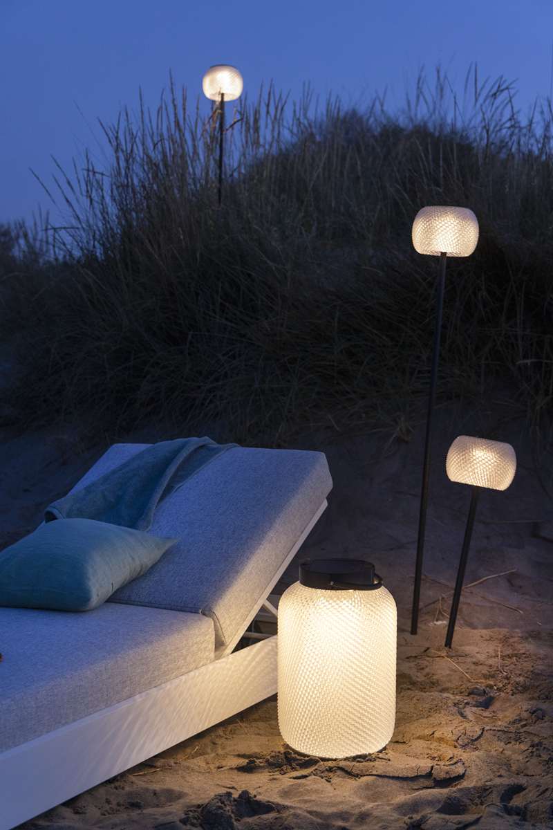 Lit simple de jardin RANCHO – blanc gris chiné – Image 9