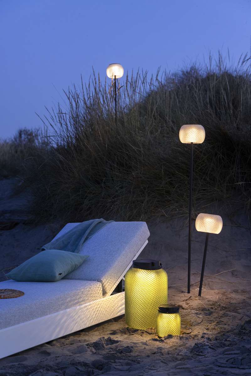 Lit simple de jardin RANCHO – blanc gris chiné – Image 10