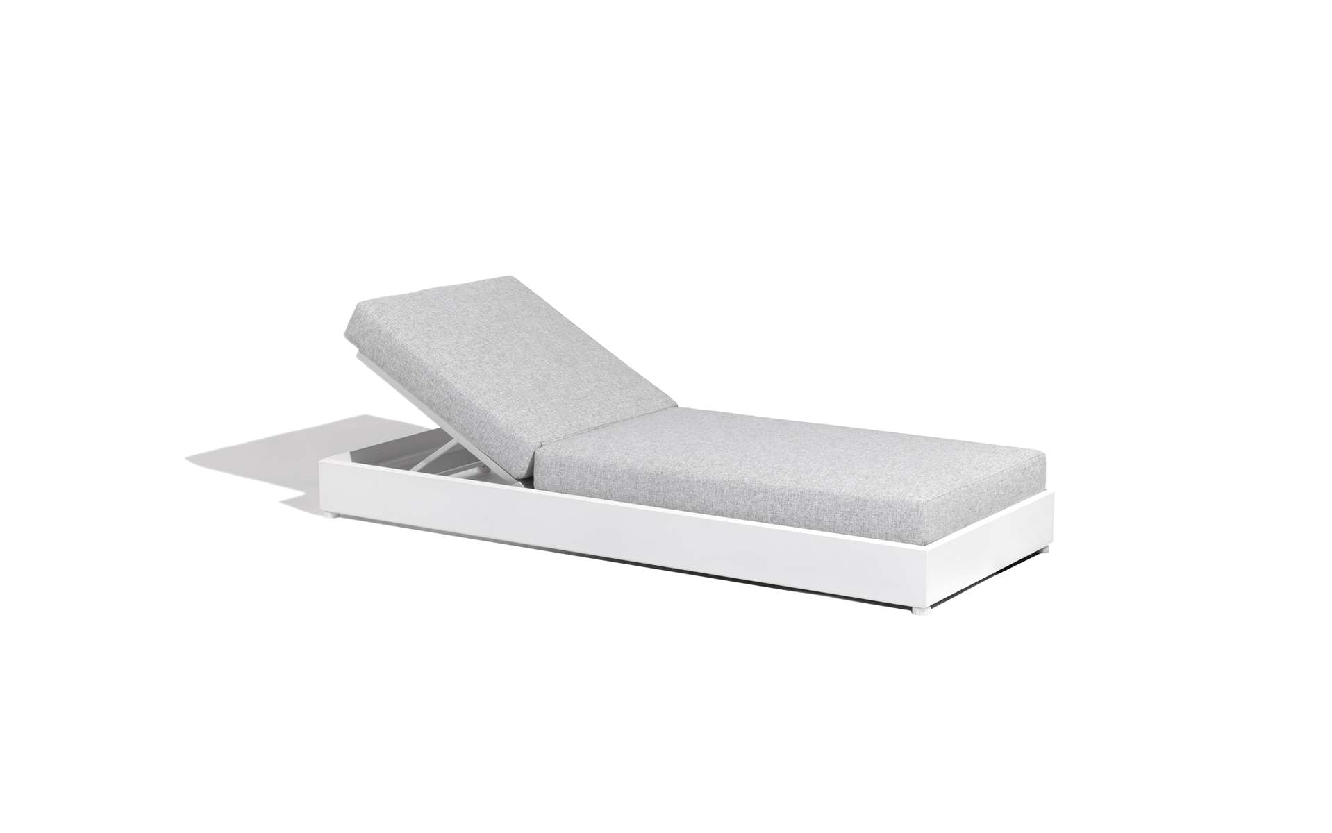 Lit simple de jardin RANCHO – blanc gris chiné – Image 6