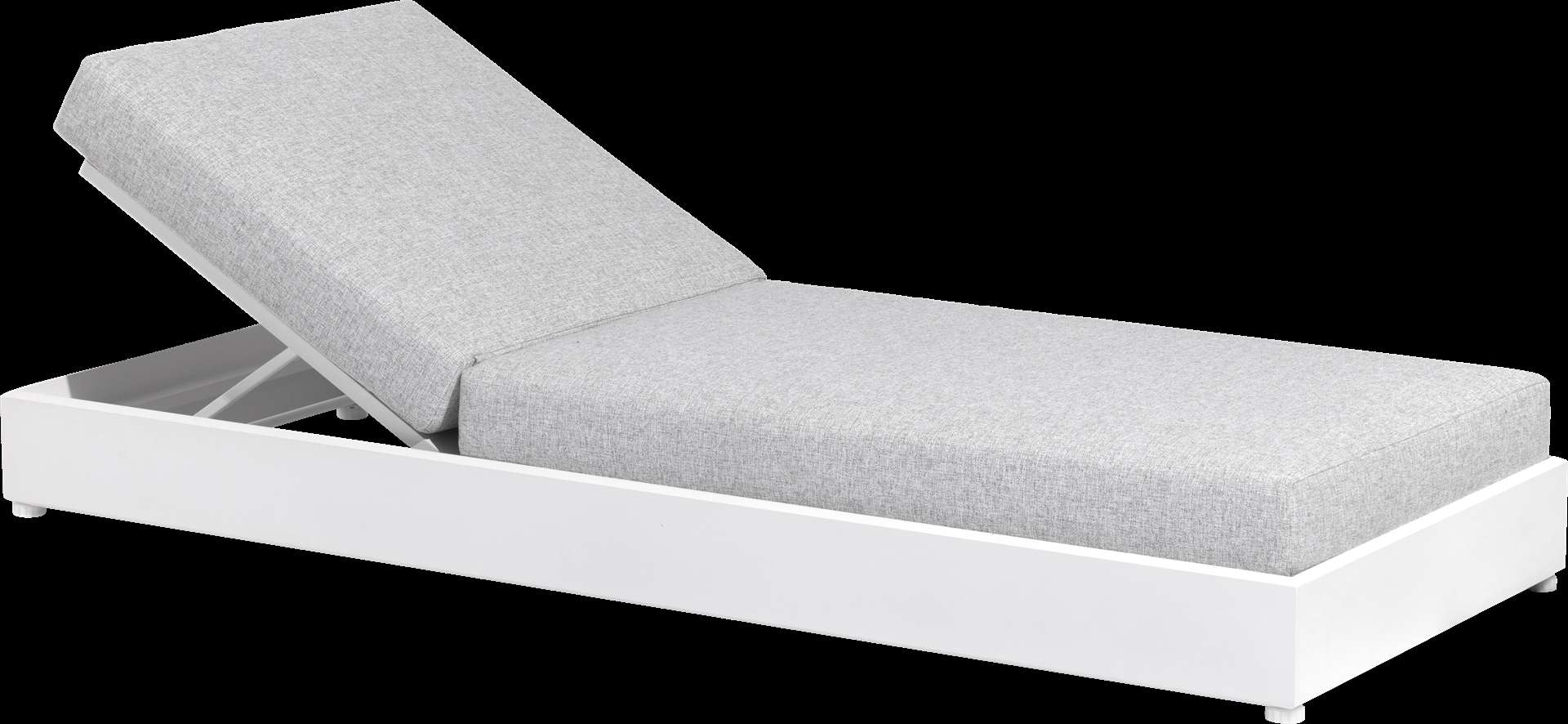 Lit simple de jardin RANCHO – blanc gris chiné – Image 7