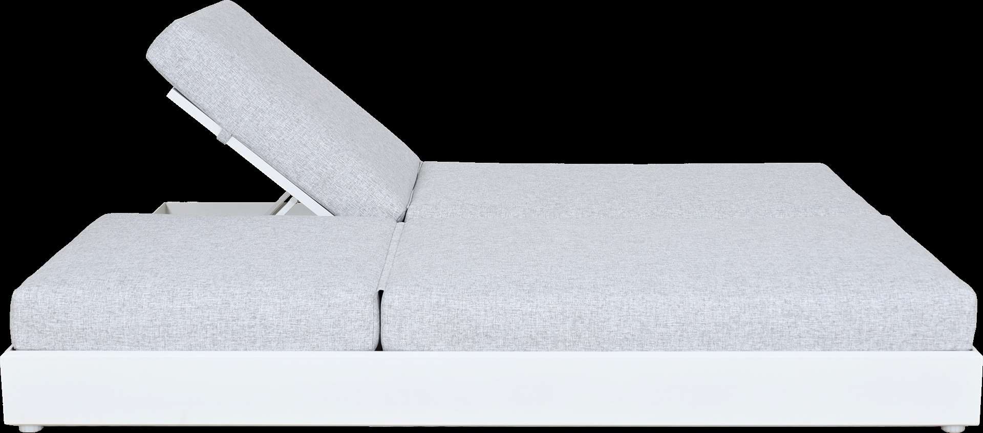 Lit double de jardin RANCHO – blanc gris chiné – Image 8
