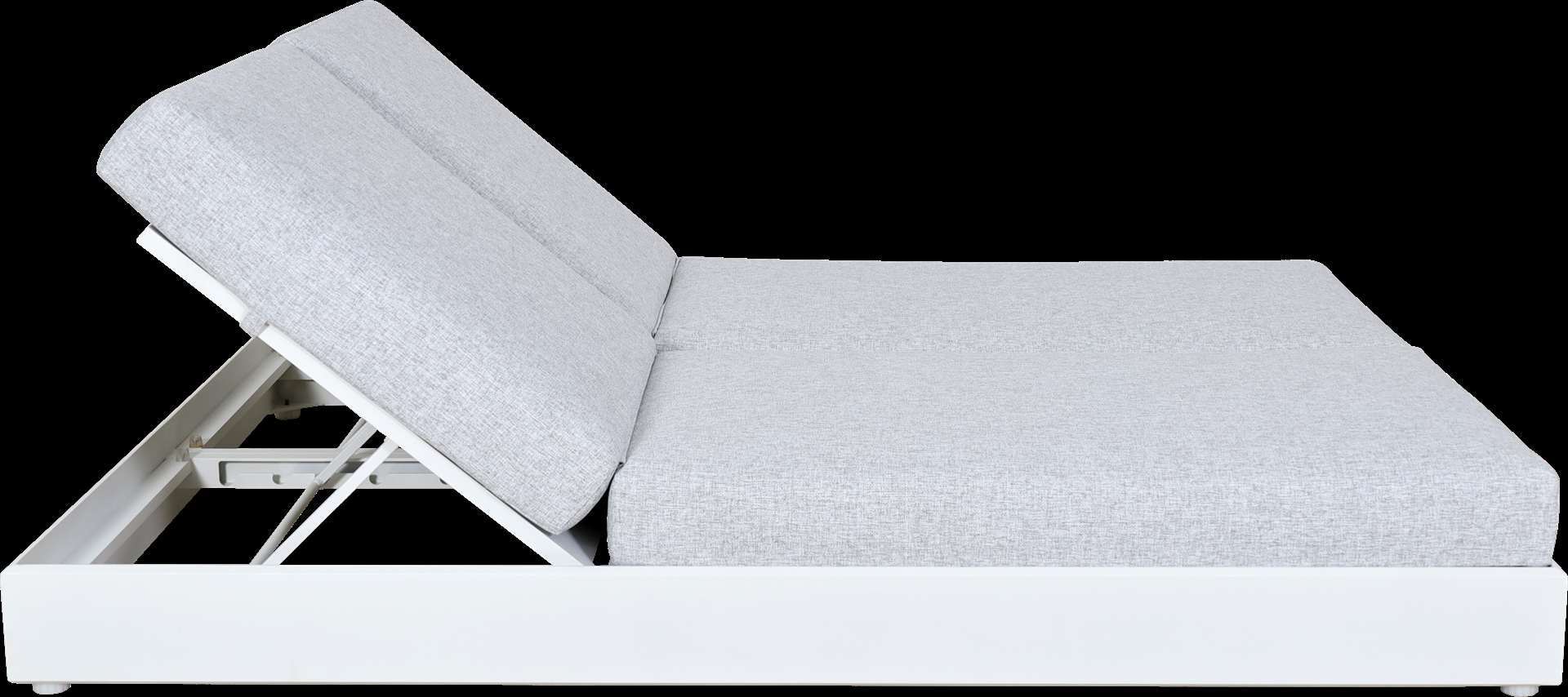 Lit double de jardin RANCHO – blanc gris chiné – Image 9