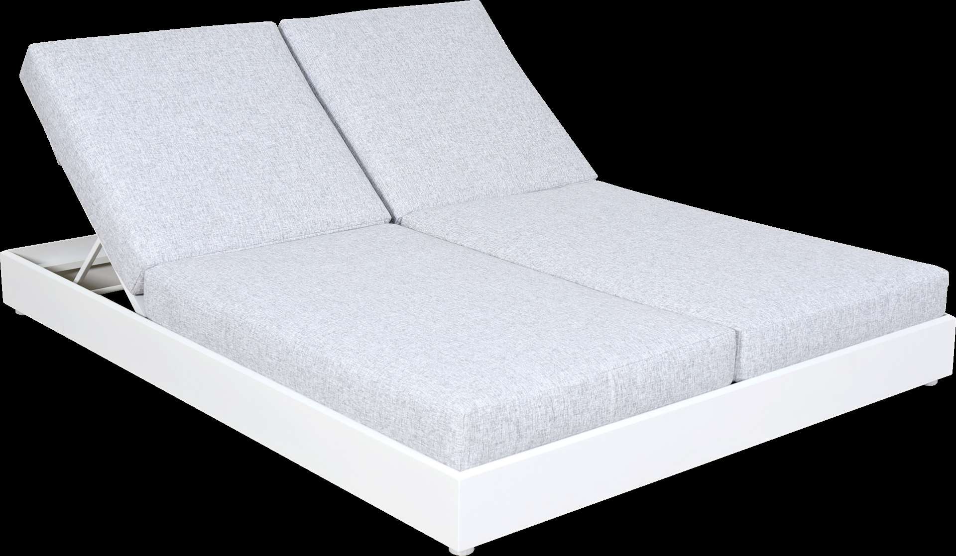 Lit double de jardin RANCHO – blanc gris chiné – Image 11