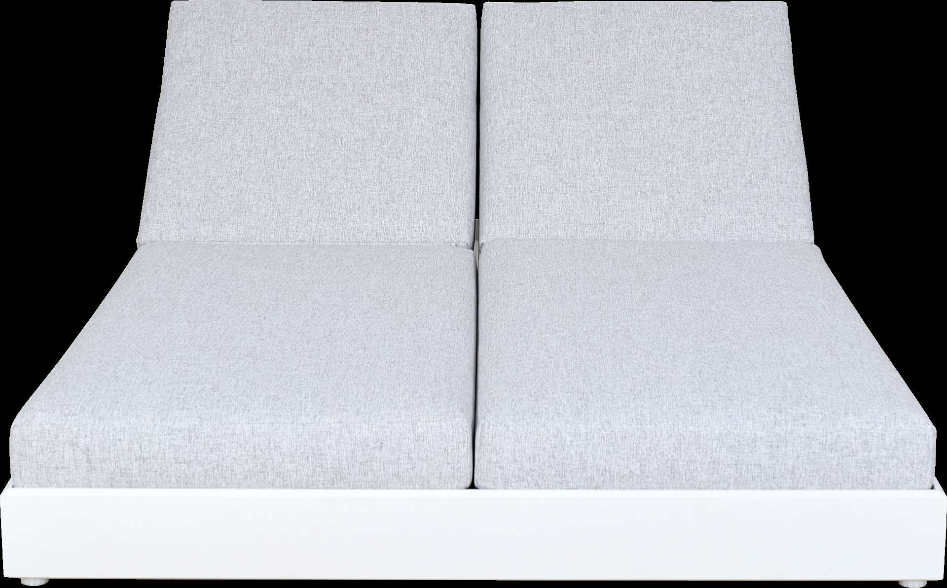 Lit double de jardin RANCHO – blanc gris chiné – Image 12