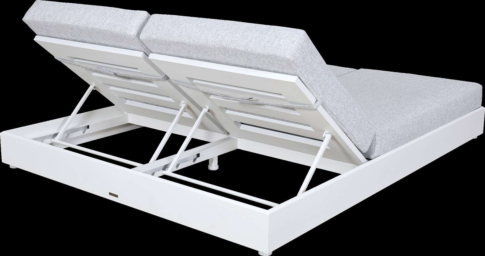 Lit double de jardin RANCHO – blanc gris chiné – Image 13