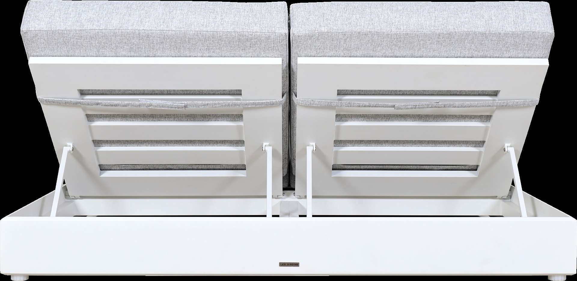 Lit double de jardin RANCHO – blanc gris chiné – Image 14